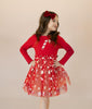 Petite Hailey - Candy Cane Red Tutu Dress