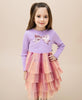 Petite Hailey - Bow Layered Tutu Dress