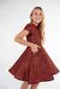 Delilah Red Tweed Pocket Dress