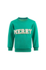 Lola And The Boys - "Merry" Pearl Sweatshirt - Green