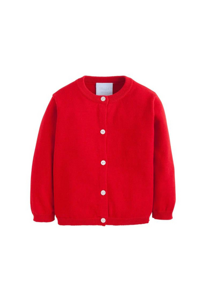 Little English - Red Essential Cardigan