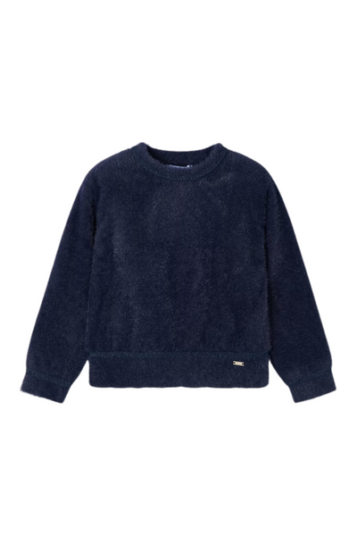 Navy Fuzzy Sweater