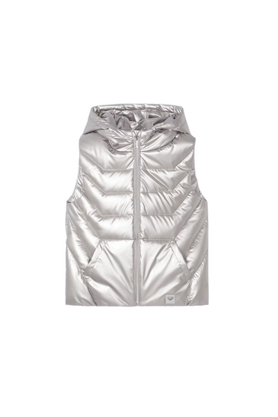 Gold White Padded Vest