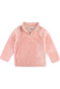 Ruffle Butts - French Rose Pink Fleece Quarter Zip Pullover