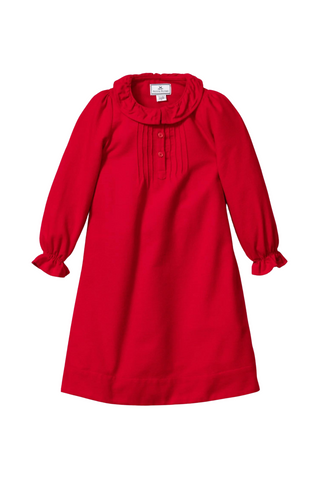 Petite Plume - Red Flannel Victoria Nightgown