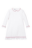 Petite Plume - Red Piping White Sophia Nightgown