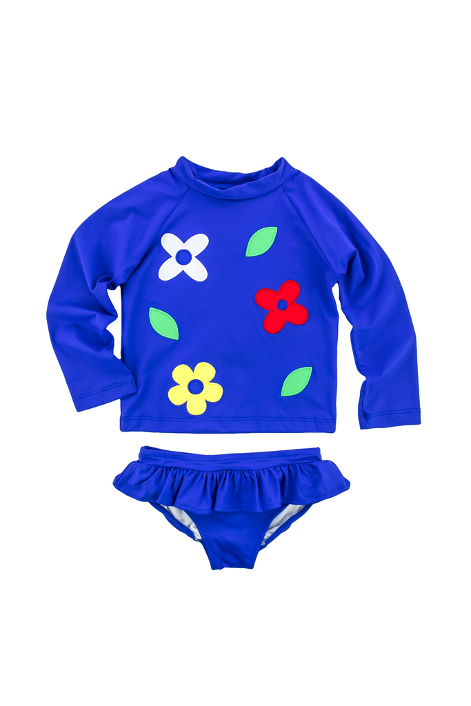 Florence Eiseman - Flowers Rash Guard Tankini Set