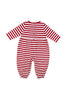 Florence Eiseman - Flowers Red Stripe Knit Longall