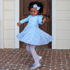 Sweet Wink - Snow Princess Iridescent Long Sleeve Tutu Dress