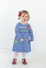 Florence Eiseman - Flowers Stripe Knit Dress