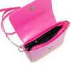 Shiny Baguette Jumbo Chain Bag - Dark Pink