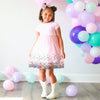 Sweet Wink - Pink Confetti Short Sleeve Tutu Dress