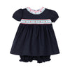 Feltman Brothers - Navy Smocked Holiday Dress