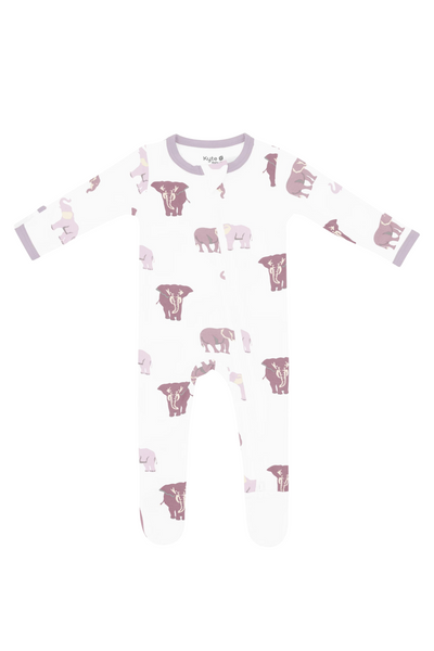 Kyte Baby - Elephant Zippered Footie