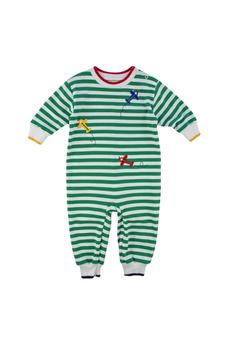 Florence Eiseman - Airplanes Stripe Knit Longall