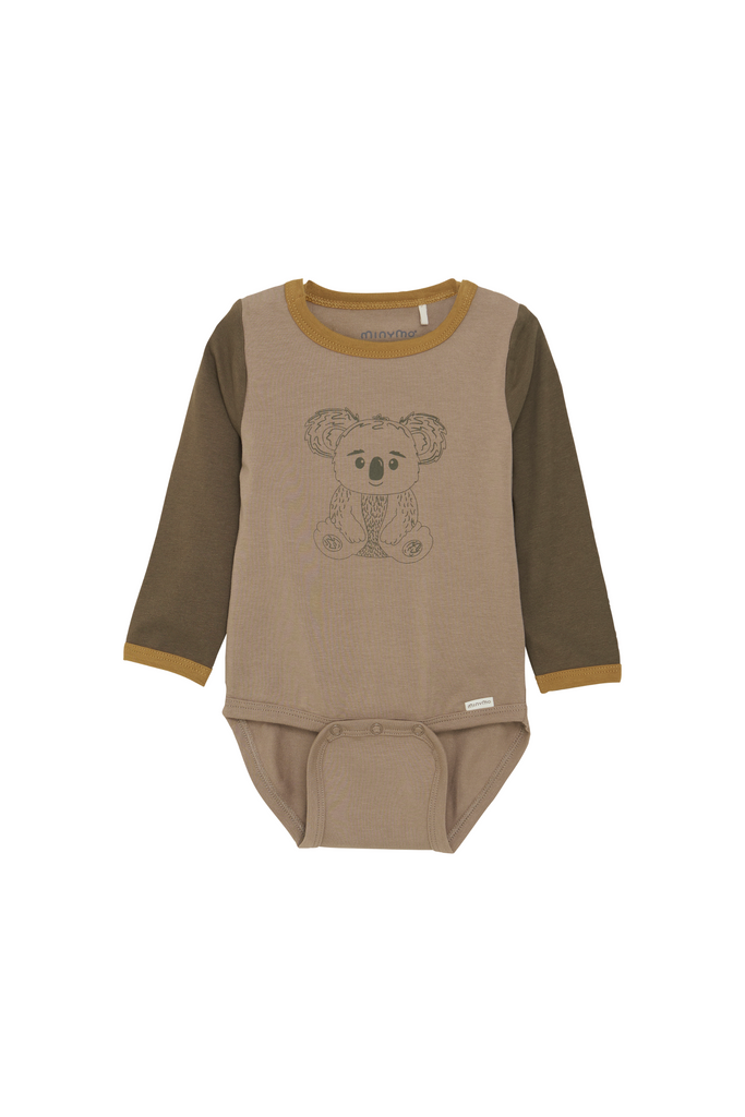 Robo - Taupe Gray Koala Bodysuit