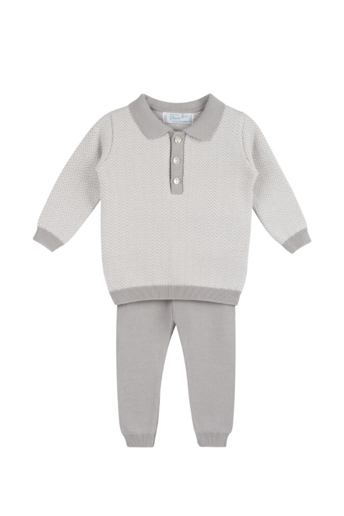 Feltman Brothers - Gray Chevron Knit Set