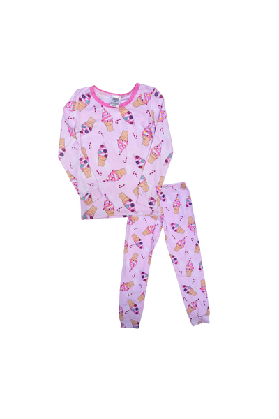 Esme - Xmas Swirl Long Sleeve Pajamas Set