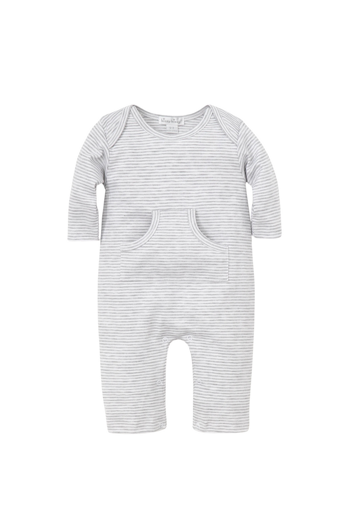 Kissy Kissy - Gray Striped Playsuit