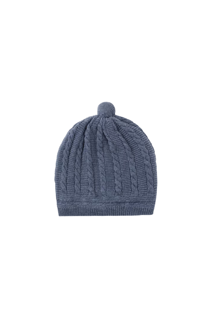 Blue Tricot Knit Hat