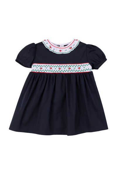 Feltman Brothers - Navy Smocked Holiday Dress