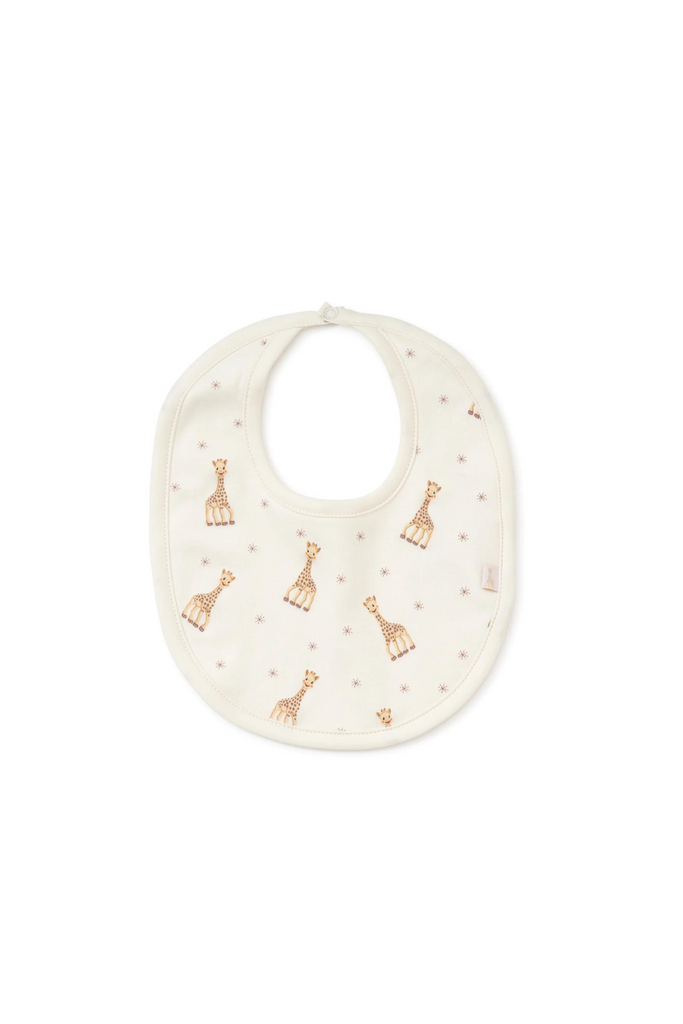 Sophie Giraffe Bib - Ivory