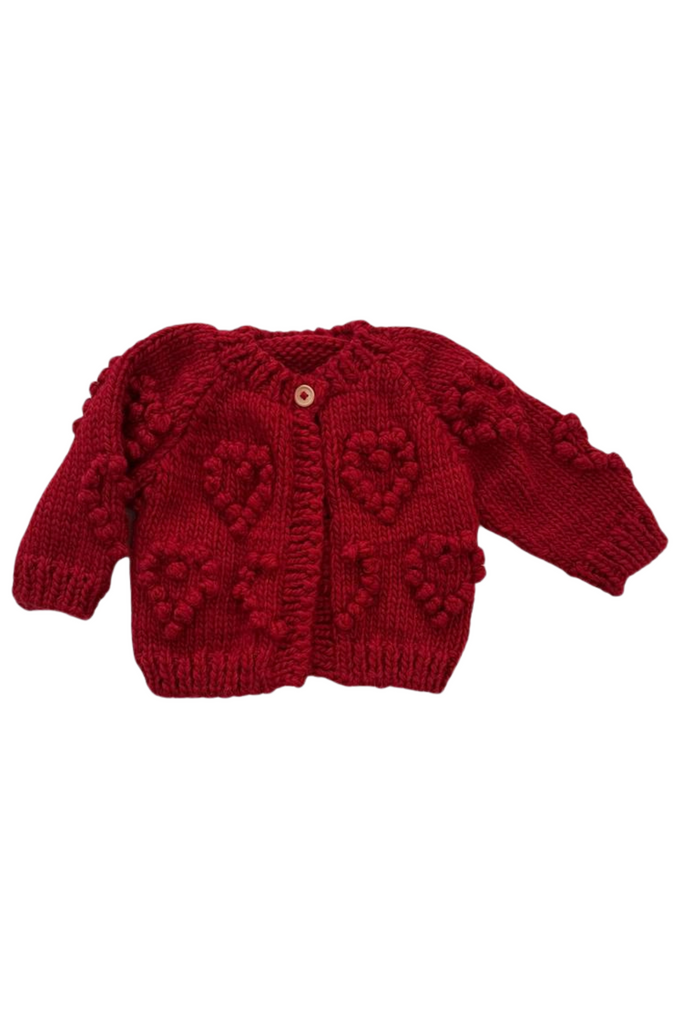 Blueberry Hill - Red Heart Popcorn Cardigan