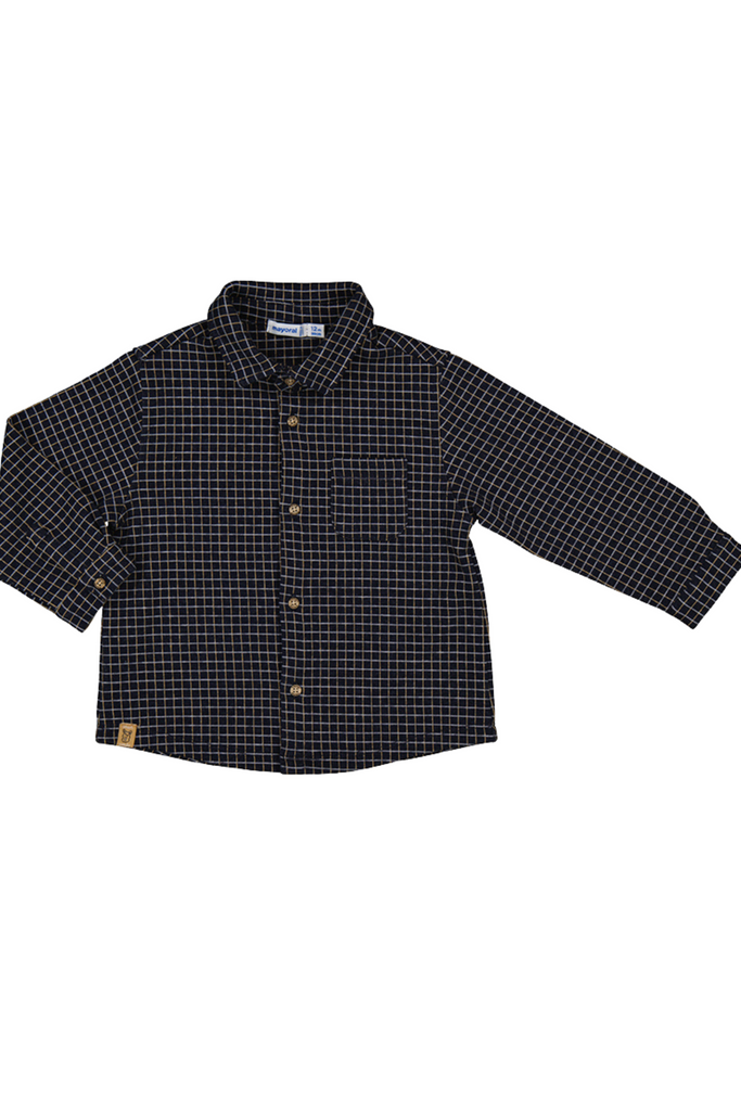 Navy Jacquard Overshirt