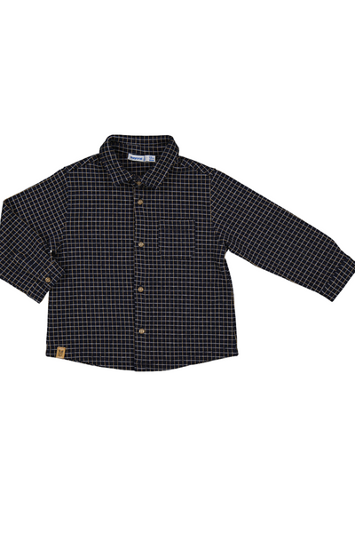 Navy Jacquard Overshirt