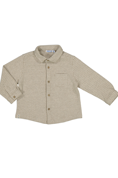 Beige Jacquard Overshirt