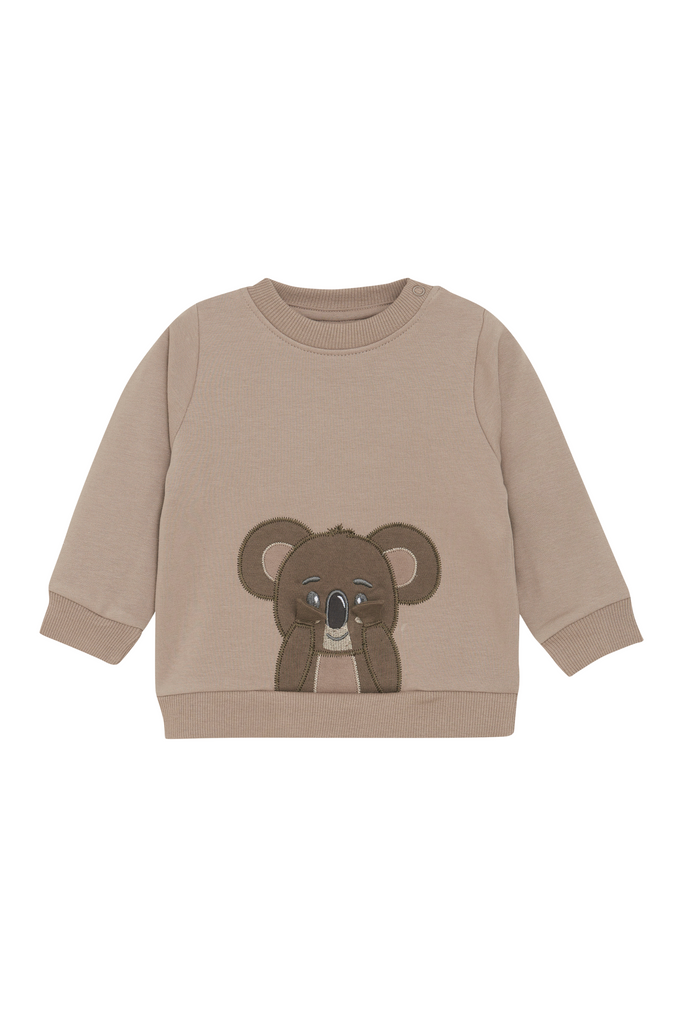 Robo - Taupe Gray Koala Sweatshirt