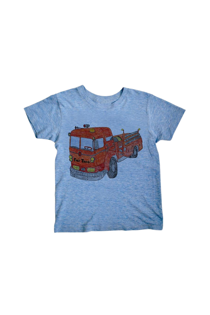 Orangeheat - Blue Firetruck Infant T-Shirt