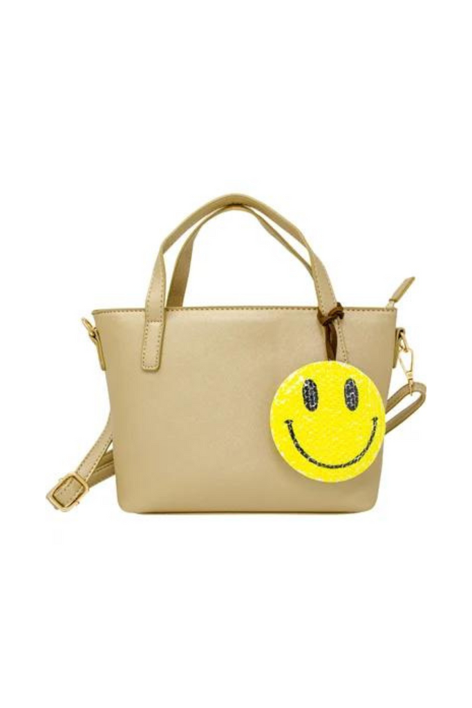 Gold Leather Tote Bag