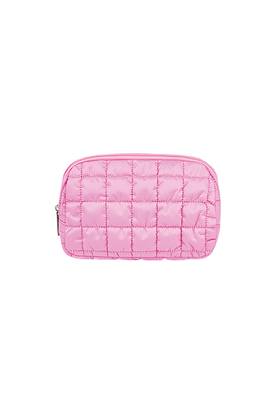 Pink Quilted Belt Bag