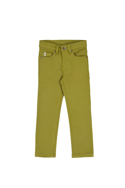 Soft Slim Fit Pants - Pesto