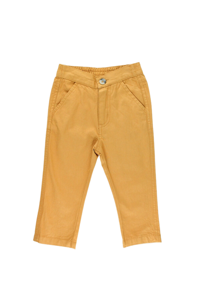 Ruffle Butts - Yellow Straight Chino Pants