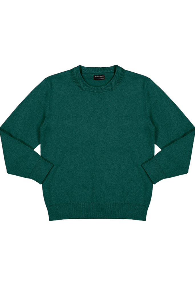 Basic Green Cotton Sweater