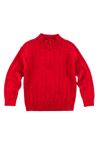 Florence Eiseman - Red Cable Knit Sweater