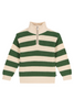 Petit Bateau - Green Striped Sweater