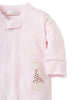 Kissy Kissy - Sophie La Girafe Pink Stripe Zip Front Footie