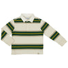 Long Sleeve Green Stripes Polo