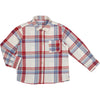 Red Long Sleeve Checked Shirt