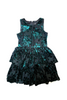 Jamie Green Velvet Flocked Dress