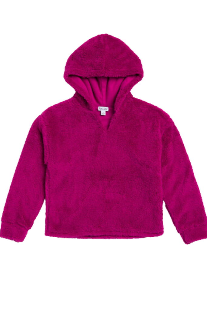 Splendid - Berry Fuzzy Fleece Sweatshirt