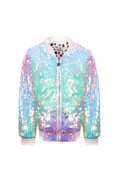 Lola And The Boys - Icy Ombre Sequin Jacket