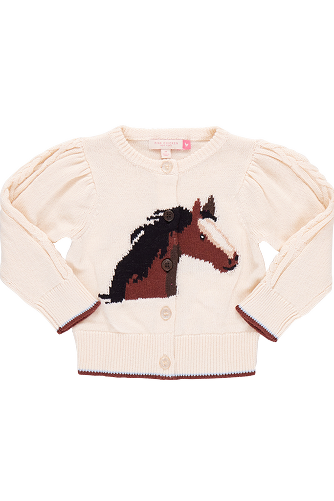 Pink Chicken - Wild Horse Cable Constance Sweater