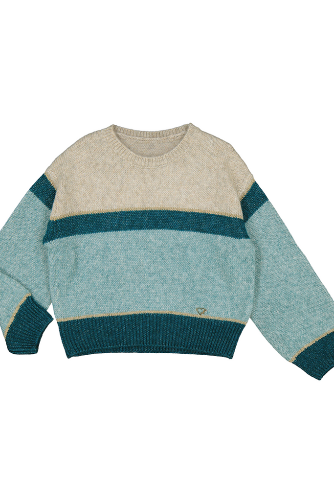 Green Lake Color Block Sweater