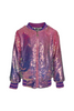 Lola And The Boys - Lilac Haze Sequin Bomber Jacket