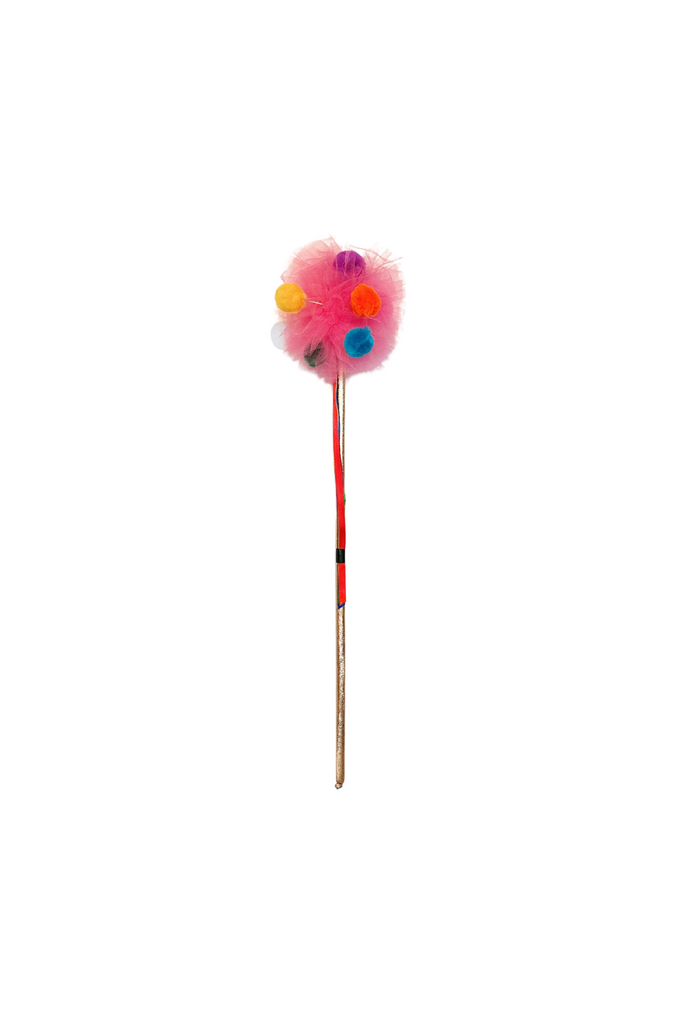 Dark Pink Pom Pom Wand