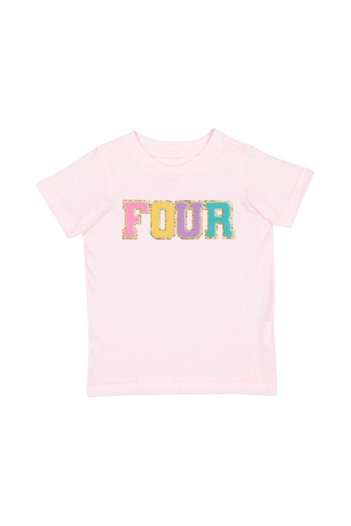 Sweet Wink - Fourth Birthday Patch Short Sleeve T-Shirt